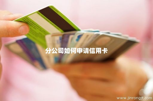 分公司如何申请信用卡