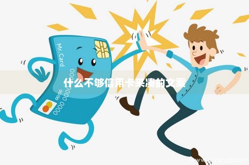 什么不够信用卡来凑的文案